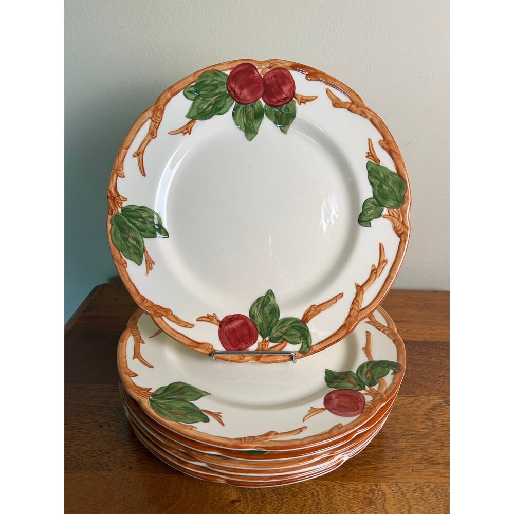 Vintage Franciscan Dinner Plates |  Classic California Apple Pattern